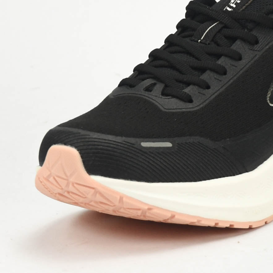 PEAK CUSHION RUNNING SHOES-BLACK/WHITE EXT54388H-Z495