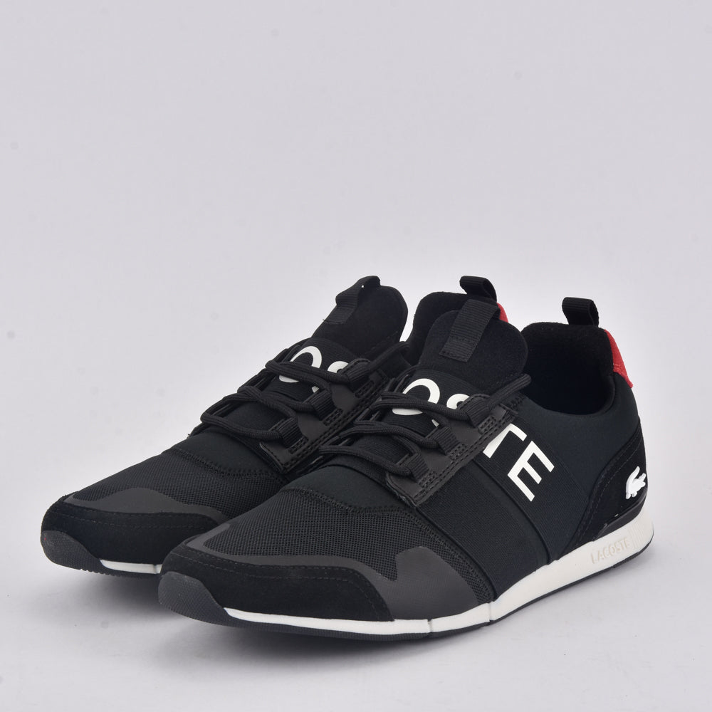 LACOSTE MANEVRA ELITE 0120 1 CMA BLK/RED TEXTILE 40CMA00041B5