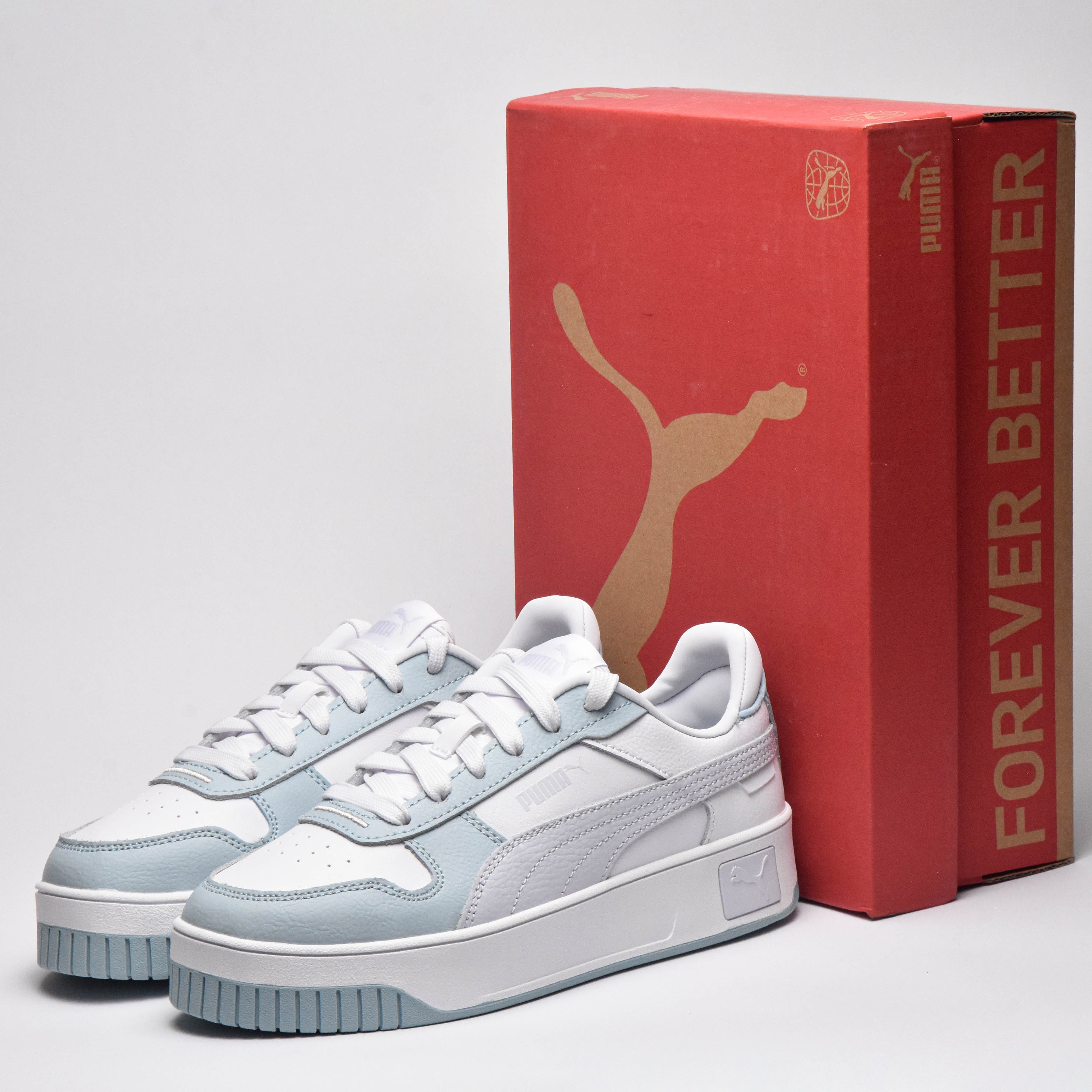 PUMA CARINA STREET JR WHITE SILVER MIST