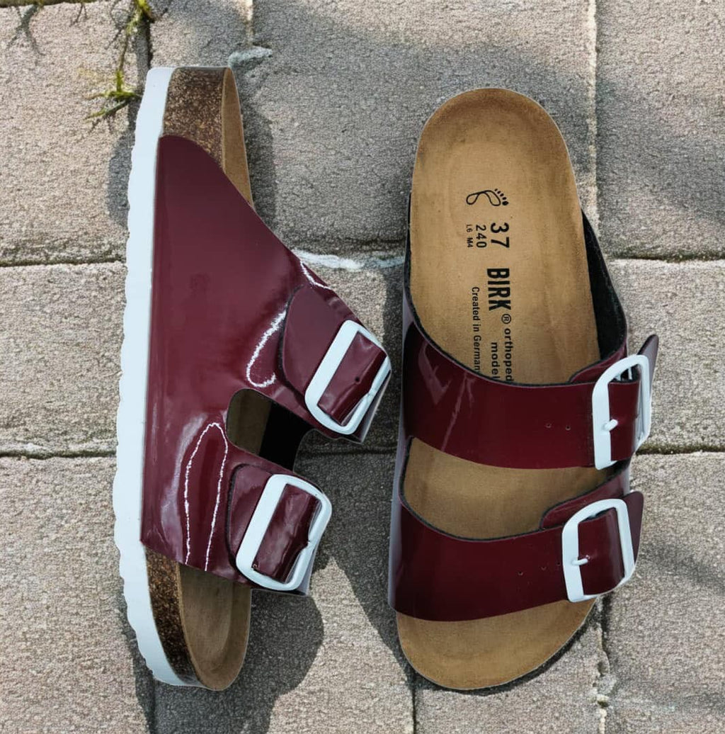 BIRK - ARIZONA BORDEAUX VERNI EVA BLANC